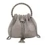 Crystal Bucket Bag Ins Design Chain Shoulder Messenger Bag Rhinestone Evening Party Bag For Women