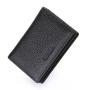 ZHF444 Cross-border Creative Zero Wallet Card Clip Credit Card Bag Buckle Zipper Lychee Genuine Leather Wallet Wholesale