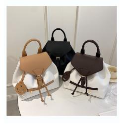 New Korean Versatile Women's Shoulder Bag China Wholesale PU Ladies Shoulder Bag Serpentine Schoolbag With Smile Face