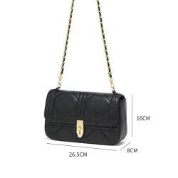 New Arrival Girls Sling Chain Ladies Shoulder Bags Custom Oem Wholesale Women' s Crossbody Bags Female Quilted Leather HandBags