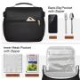 Insulated Lunch Bag for Women Reusable Lunch Box Cute Cooler Tote with Adjustable Shoulder Strap for Work Picnic or Travel