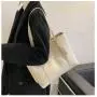 ZR415 High Capacity Women's Bag 2023 New Trendy Car Stitching Casual Tote Bag Minimalist PU One Shoulder Portable Shopping Bag