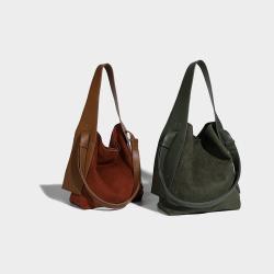 Autumn Trendy Brown Large Capacity Casual One Shoulder Crossbody Sling Bags Designer Bag Women Handbags Ladies