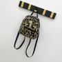 2024 Women's Fashion Leopard Pattern Backpack with Single Strap Versatile New Printed Book Bag Wholesale for Ladies