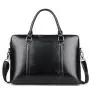Women's Genuine Leather Business Briefcase Handbag Stylish 14 Inch Laptop Work Office Bag Design for Fashionable Ladies