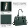 LOVEVOOK Fashion Modern Business Office Work Bag Waterproof PU Leather 15.6 Inch Computer Laptop Tote Bag for Women