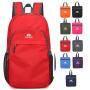 Waterproof custom logo promotion gift oxford travel bag unisex foldable bag hiking backpack