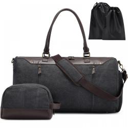 2022 LOVEVOOK new arrival Canvas Overnight Weekender Bag with Shoe Compartment Gym Tote Carry on Hand Bags Travel Duffel Bag
