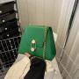 2023 New Thread Cover PU Shoulder Bag High Quality Fashion Trapezoidal Lock Chain Bag Wholesale Women Handbags