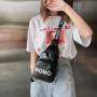 New Fashionable Woman Breast Bag Custom Dazzle Color Soft Letter Cross-body Bag Pu Leather Multifunctional Single Shoulder Bag