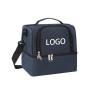 wholesale custom design promotional cooler bag with logo insulated ice bag cooler dual compartment lunch bag for school travel