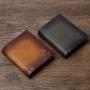 XL294 Men's Genuine Leather Short Wallet Soft Comfortable Purse Gift Packaging Box Card Holders Accept Customized Logo