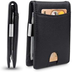 OEM828 Men Money Clip Slim Minimalist Rfid Blocking Money Clip Metal Wallet Business Fashion Men Wallets Purse