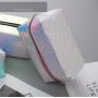 Wholesale Dazzling Color Laser PU Cosmetic Pouch Travel Portable Shiny Glitter Square Makeup Bag Waterproof