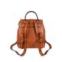 Classic PU Leather Small Black Lady Backpack for Women Lightweight Backpack with Adjustable Shoulder Strap