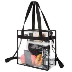 KBW759 PVC Women's Shoulder Bag Transparent Solid Color Crossbody Simple Casual Jelly Bag