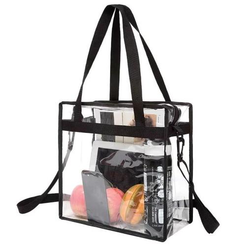 KBW759 PVC Women's Shoulder Bag Transparent Solid Color Crossbody Simple Casual Jelly Bag