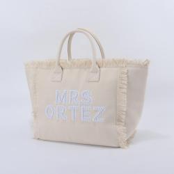 Large Capacity Custom Private Label Fashion Bags Handbag Tote  Portable Travel Beach Canvas Tassel Female Shoulder Handbags