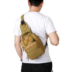 ZR438 Outdoor Sports Men's Chest Bag Diagonal Portable Unisex Polyester Zipper Crossbody Shoulder bag backpa