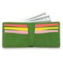 Handmade vegetable tanned leather wallet vintage full grain leather men bifold wallet