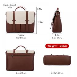 LOVEVOOK Leather Messenger Bag Waterproof Laptop Tote business bag anti-theft shoulder Cute handbags Briefcase Women laptop bags