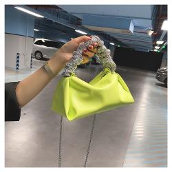 bolsos-para-mujeres- Portable Simple Small Square Bag 2023 New Fashion Messenger Bag Bow Chain Single Shoulder Bag Woman