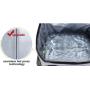 Customized Logo Insulated Wine Tote Lunch Bag Soft Tarpaulin Reusable Portable Picnic Travel Beach Shoulder Cooler Bag