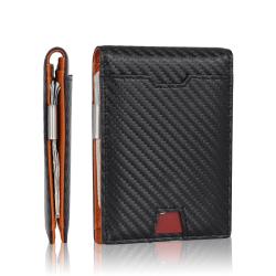 OEM/ODM Card Clip Holder Money Clip Credit Card Holder Cash Wallet Carbon Fiber Money Clip