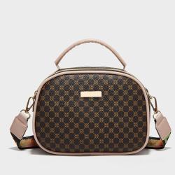 Women's Bag Ladies's 2024 Handbag New Circle Pattern Decoration Crossbody Shoulder Bag Ribbon Camera Square Bag