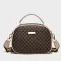 Women's Bag Ladies's 2024 Handbag New Circle Pattern Decoration Crossbody Shoulder Bag Ribbon Camera Square Bag