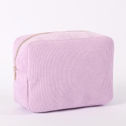 Large Luxury Stylish Makeup Metal Zipper Pouch Jewelry Gift Travel Cosmetic Bag Organizer Corduroy Women Cosmetic Bag