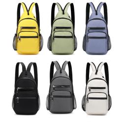 Gelory Fashion Designer Ladies Backpack Sports Chest Bag Custom Logo Female Messenger Bags with Earphone Hole