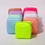 Stock wholesale 18 colors Custom Cheap Waterproof Towel Embroidery Patch Logo Small Cosmetic Travel bag Nylon bag