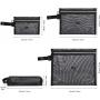 Nylon Pencil Pouches Breathable Travel Cosmetic Cables Chargers Organizer Zipper Mesh Pouch Bag