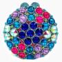 Luxury Round Shaped Diamond Crystal Bags Handmade Glass Rhinestone Party Bag Round Clutch Evening Bags
