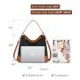 LOVEVOOK New Fashion Designer Canvas PU leather Handbags High Quality Lady Shoulder Bag Purse Large Capacity Hobo Bags for Women