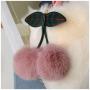 ZR361 2023 New High Capacity Versatile Cherry Bag Chain Strap Crossbody Fashion Handbag Plush Bag Winter Bag