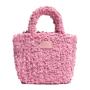 2024 Custom Faux Fur Bucket Sling Bag For Women Ladies Mini Sherpa Handbag