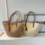 New Design Striped Zipper Tassels Straw Beach Bag Summer Friendly Handwoven Shoulder Purse Women Large Travel Tote Bag 2024