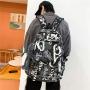 New Large Capacity Graffiti Student Bag Street Cool Male Backpack Female College Student Travel Bag