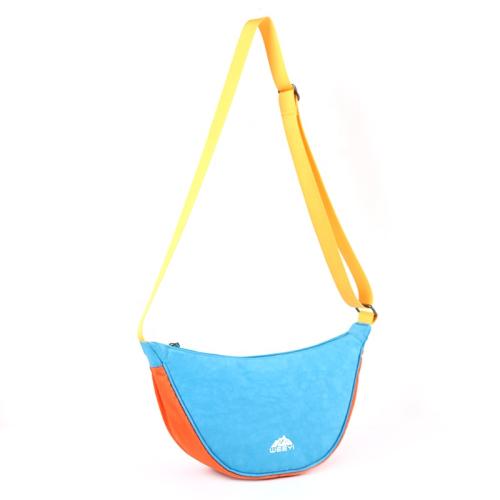 CHANGRONG Custom color block Style polyester men crossbody sling shoulder bag