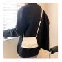 2022 New Fashion Lady Designer Bag Pearl- String Handle  Solid Color PU Leather Flap Cross Body Bag  Unique Style Small Handbag