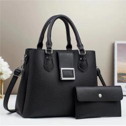 2024 Newest Sequin leather 2 pieces set luxury designer High Quality Fashion Women's handbags for women ladies large purses