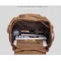 XL067 Retro Canvas American Style Computer Bag Drawstring Flap Shoulder Bag Anti Water Fashion Students Outdoor Backpack