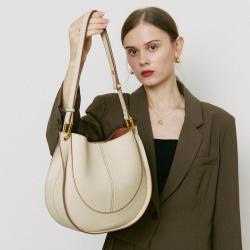 2024 Top layer cowhide niche luxury women's bag sac main femm sac