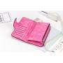 KBW497 New Long Style 3 Layers Ladies Women Multi-function Coin Purse Pu Leather Card Holder Clutch Wallet Lady Purses