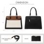 LOVEVOOK 2023 Fashion PU Leather Top Handle Tote Bag for ladies 2pcs Purses and Handbags Tote Shoulder Bag Satchel for Women