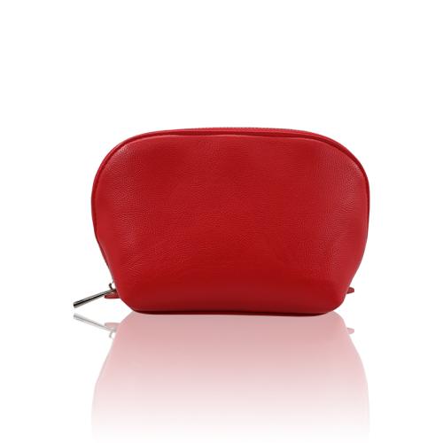 Custom Designer Ladies Shell Shape Makeup Bags Women Leather Travel Toiletry Cosmetic Bags with Logo
