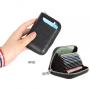 OEM/ODM Titular De La Tarjeta Pebble Leather Mens Rfid Blocking Credit Card Holder Wallets For Women Manufacturer