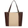 ZR539 Women's Bag PU Contrasting Color Retro Stitching Fashion Working Portable One Shoulder Female Girl Tote Bag Shopping Bag